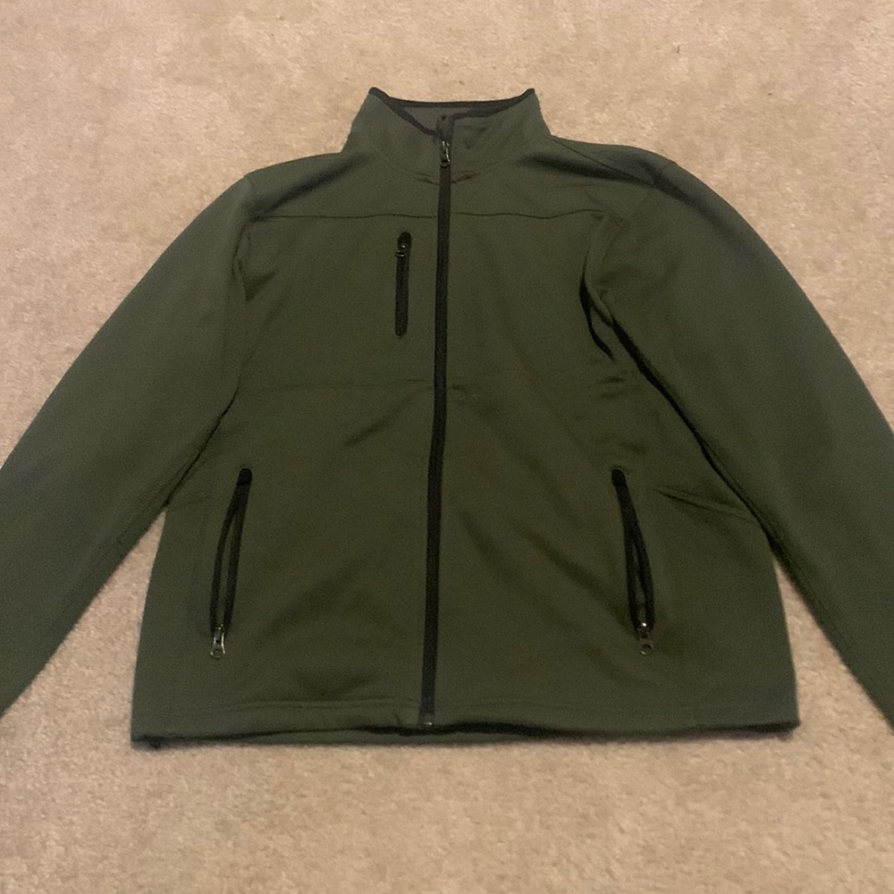 Port Authority Medium Green Heavy Duty Zip Up